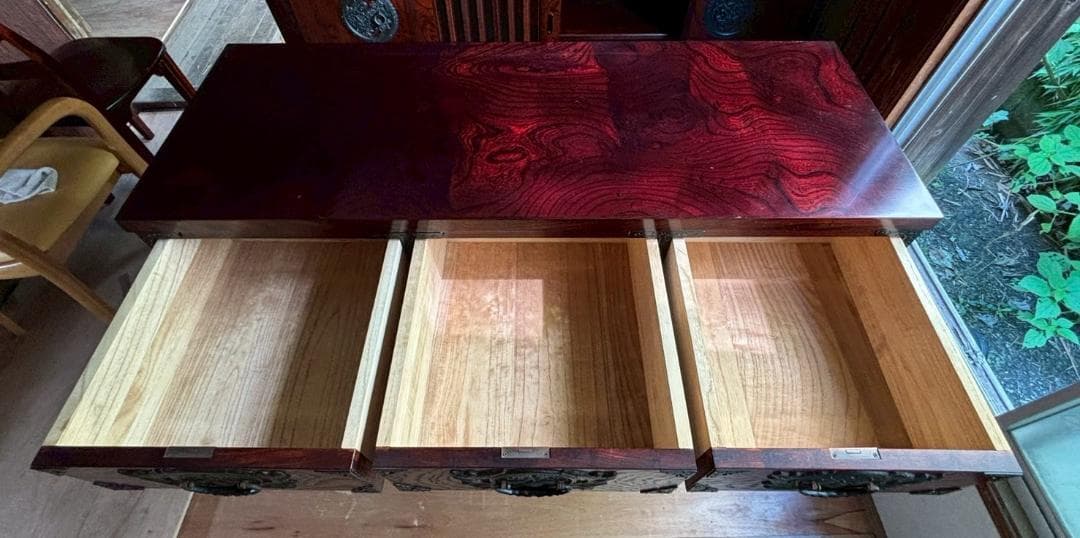 美品　岩谷堂箪笥　桜2号　欅材　漆塗り　和箪笥　古家具　インテリア　収納箪笥