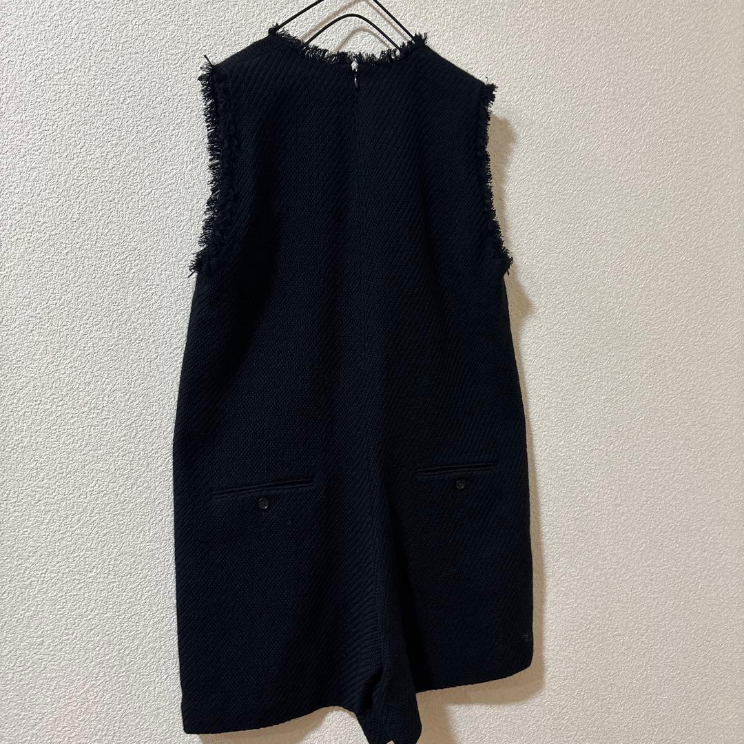 極美品　人気完売品　イエナ　ツィードコンビネゾン　オールインワン　黒