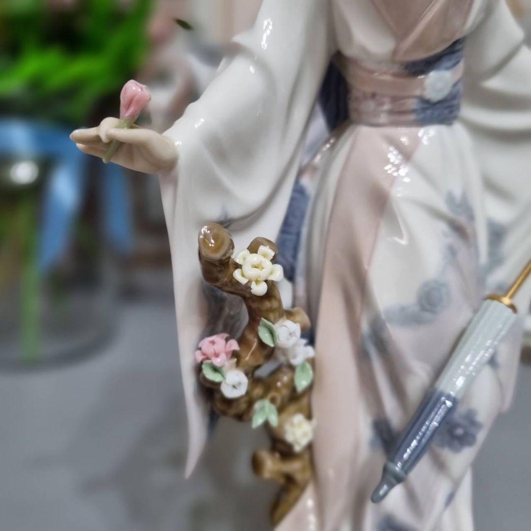 リヤドロ LLADRO テルコ TERUKO 照子 和傘 芸者さん
