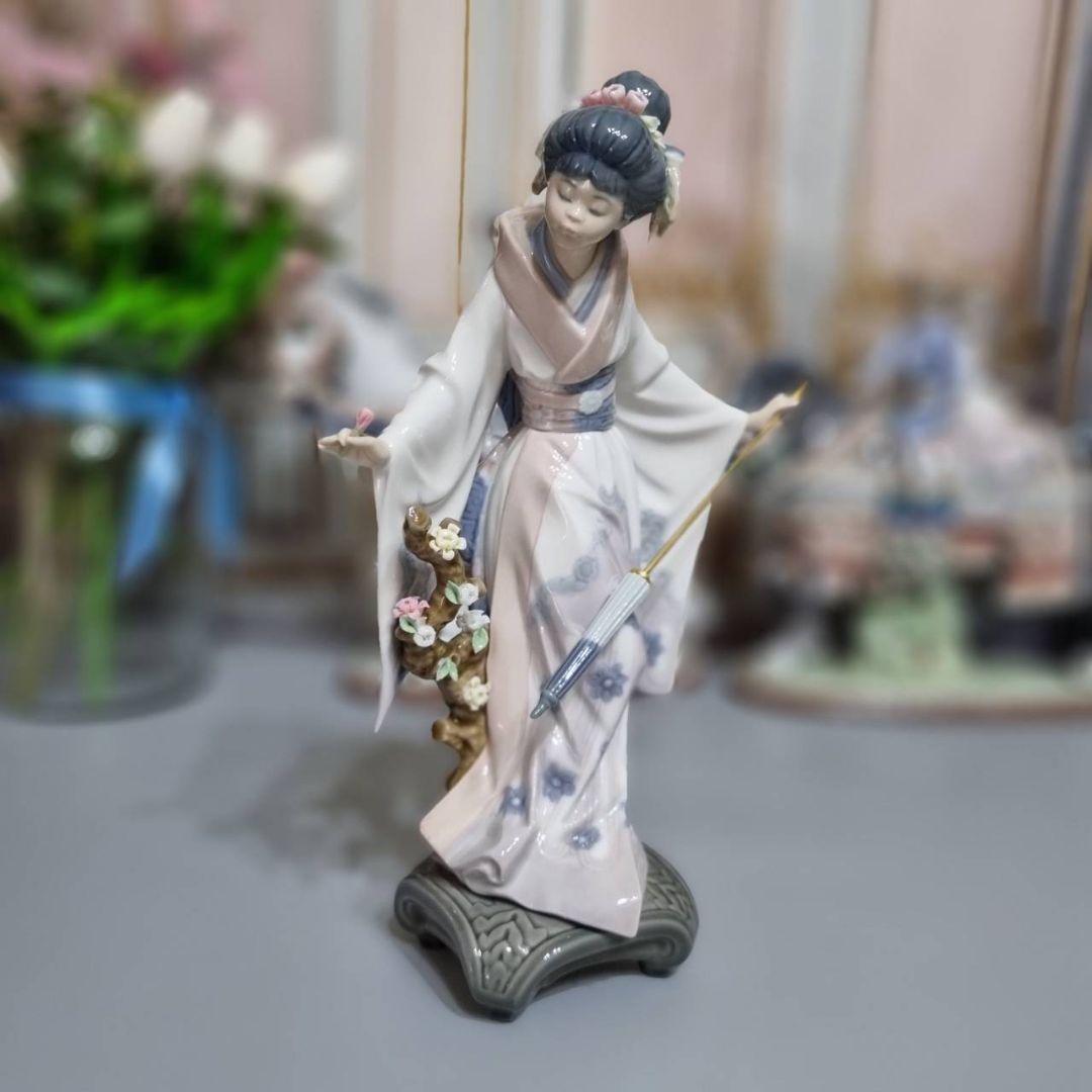 リヤドロ LLADRO テルコ TERUKO 照子 和傘 芸者さん