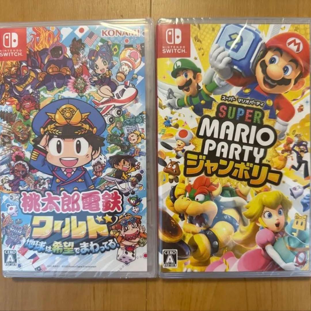 【新品未使用品】桃太郎電鉄ワールド&スーパーマリオパーティージャンボリーセット