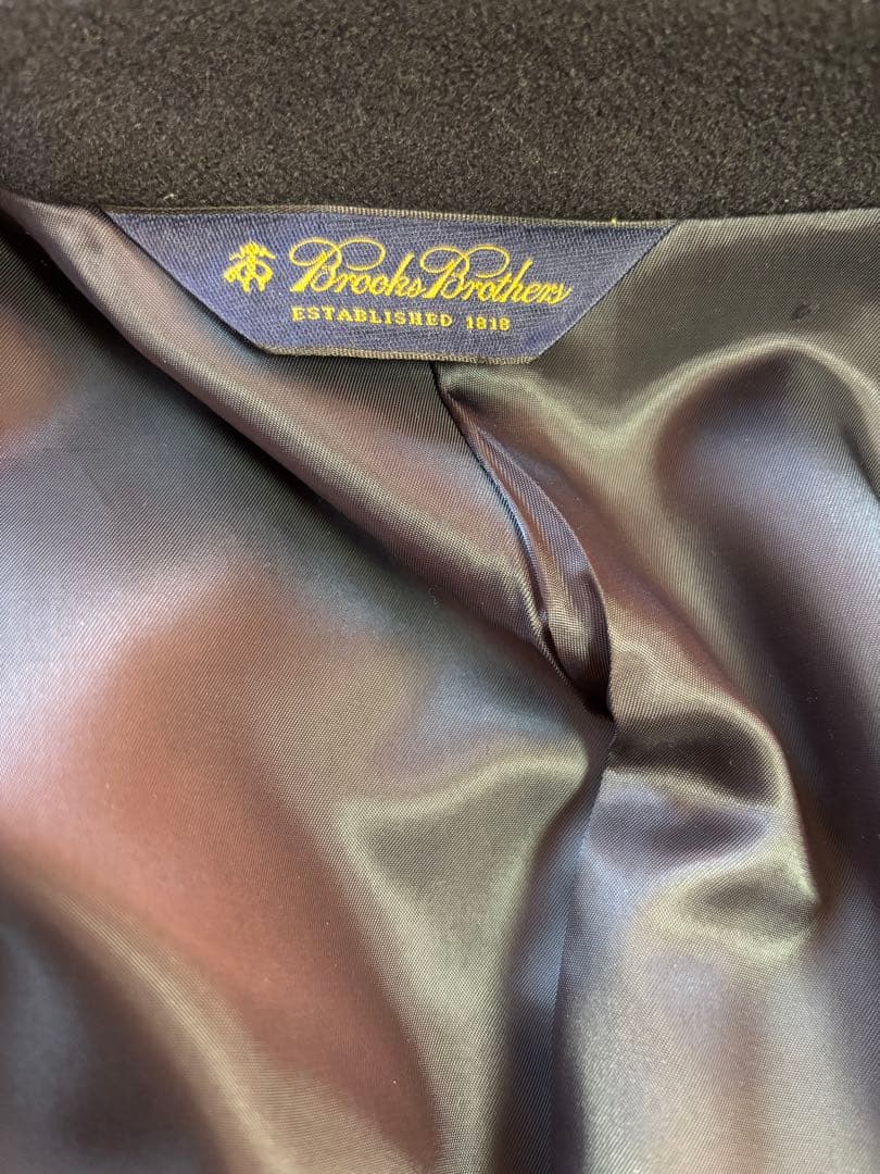 Brooks brothers カシミヤ+ウールのロングコート ネイビー