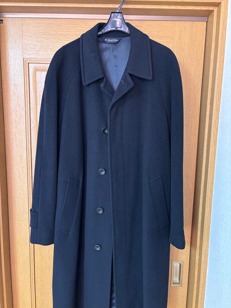 Brooks brothers カシミヤ+ウールのロングコート ネイビー