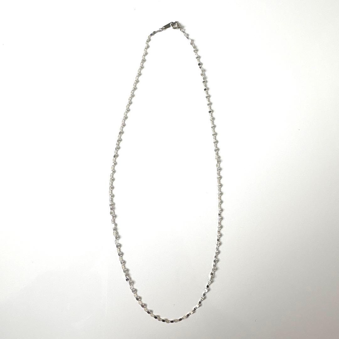 K10 ネックレス ホワイトゴールド　約40cm