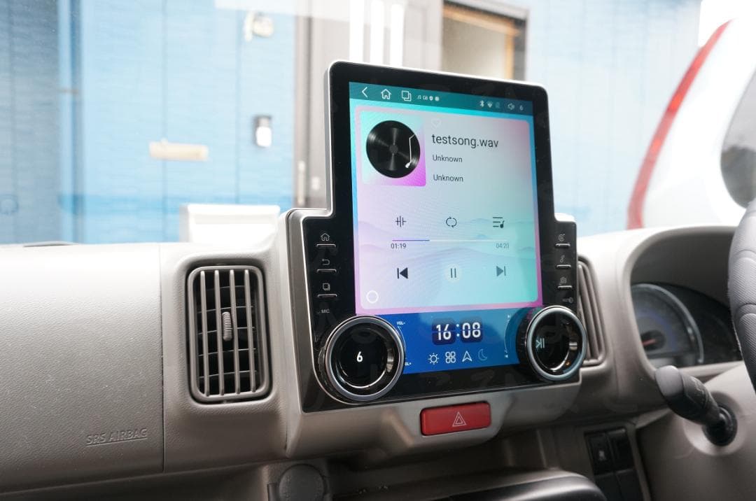 [新春セール!!]ポン付け!エブリイ系DA17 ダブルノブAndroidナビ