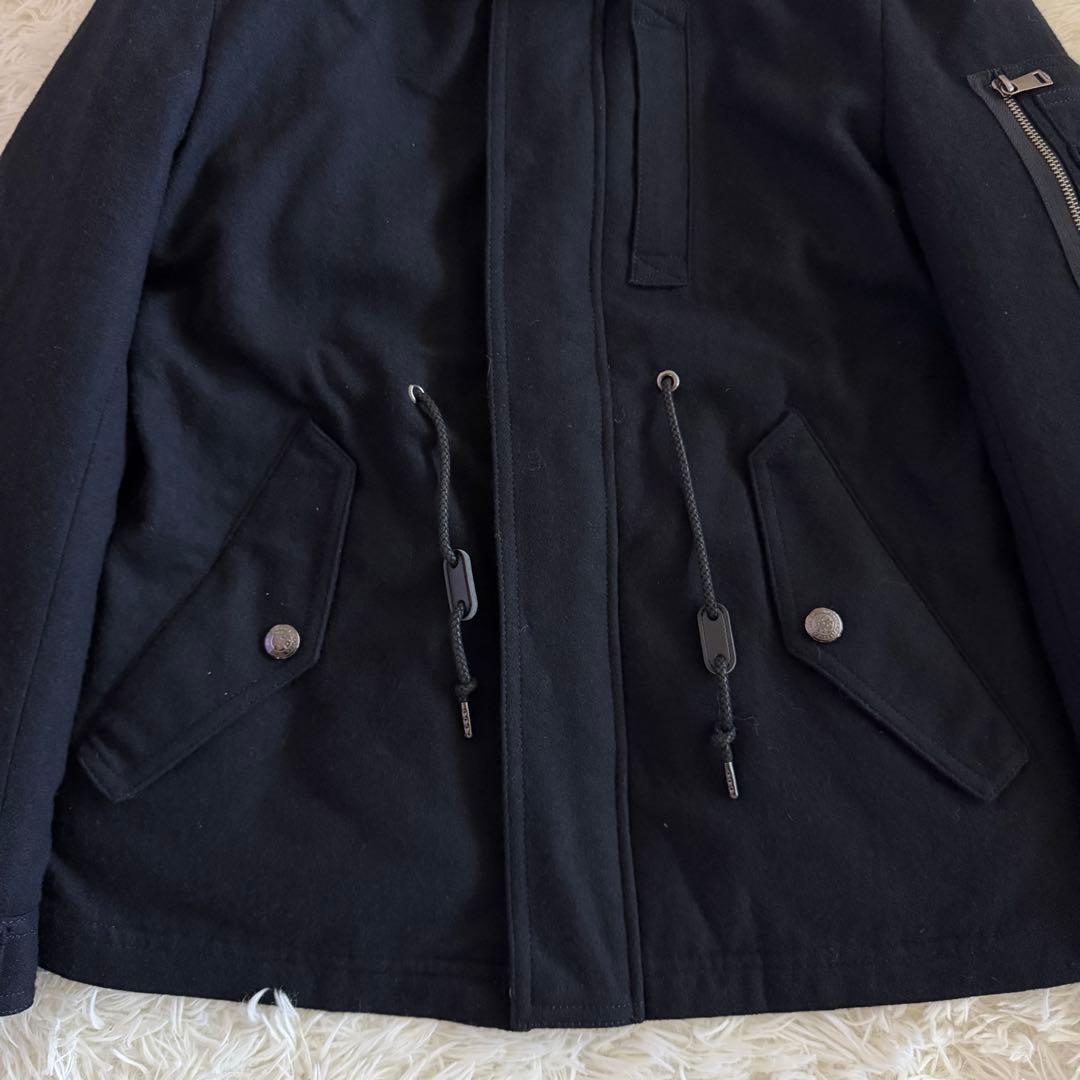 【極美品】【希少】バーバリーブラックレーベル　ウールコート　5way L