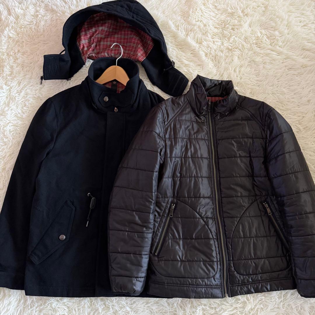 【極美品】【希少】バーバリーブラックレーベル　ウールコート　5way L