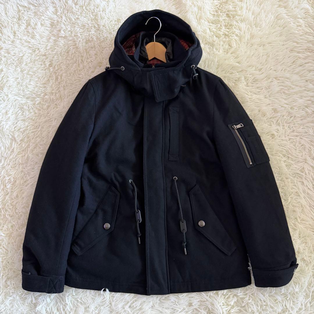 【極美品】【希少】バーバリーブラックレーベル　ウールコート　5way L
