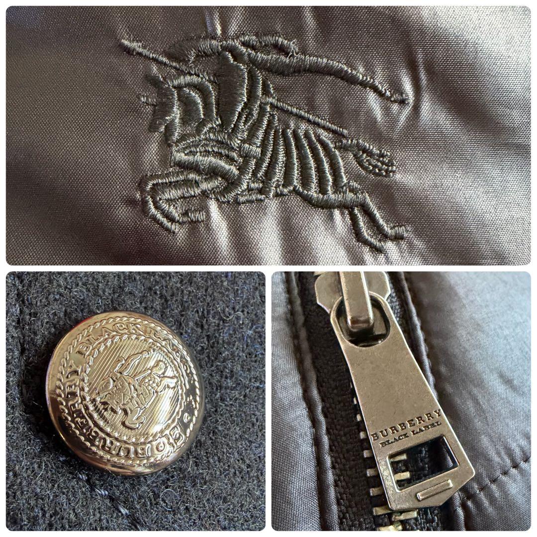 【極美品】【希少】バーバリーブラックレーベル　ウールコート　5way L