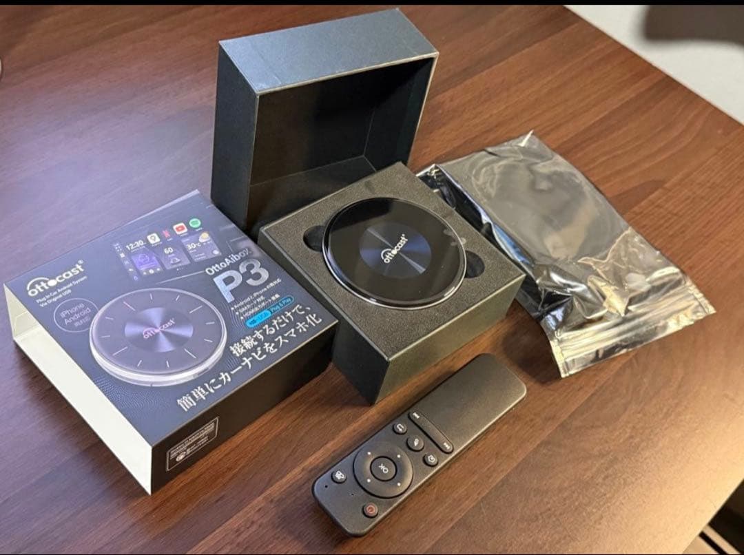 Ottocast P3 カーナビ Bluetoothリモコン・HDMIケーブル付