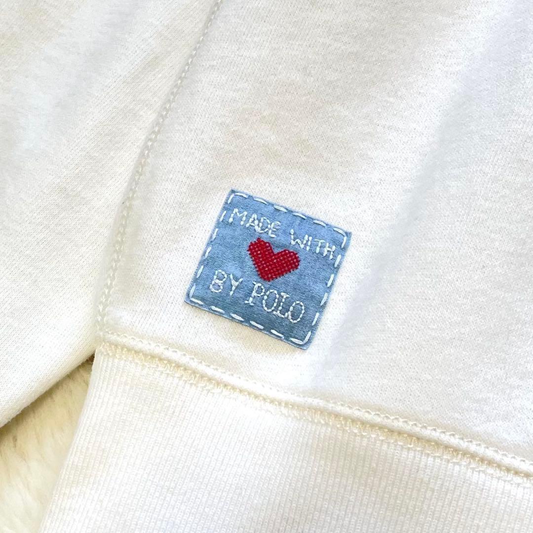 美品 ラルフローレン ポロベア スウェット ホワイト