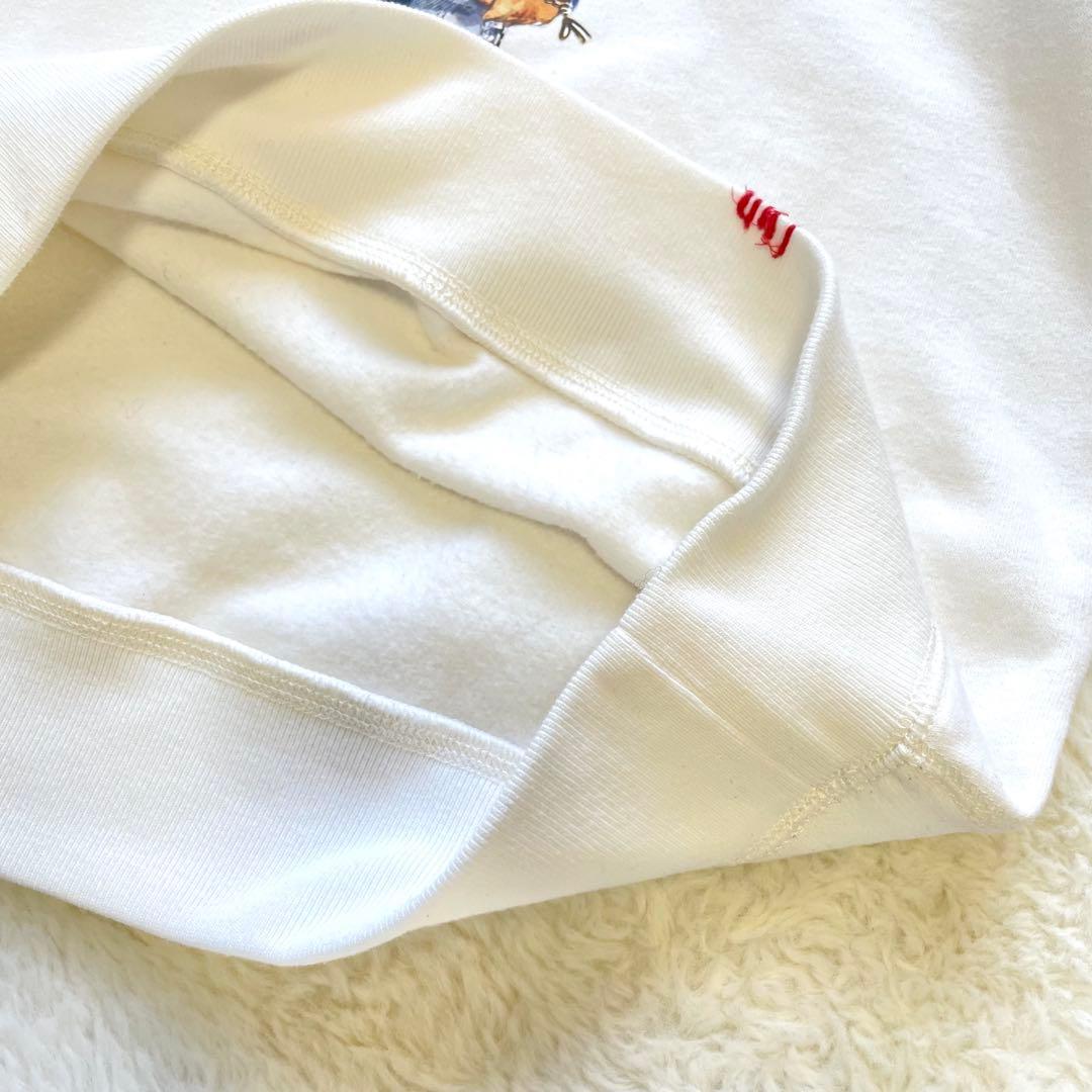 美品 ラルフローレン ポロベア スウェット ホワイト