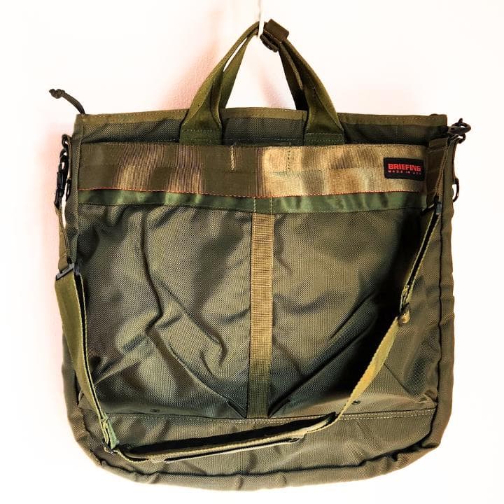 【zak】BRIEFING ステルス（初期型）カーキ ヘルメットバッグ