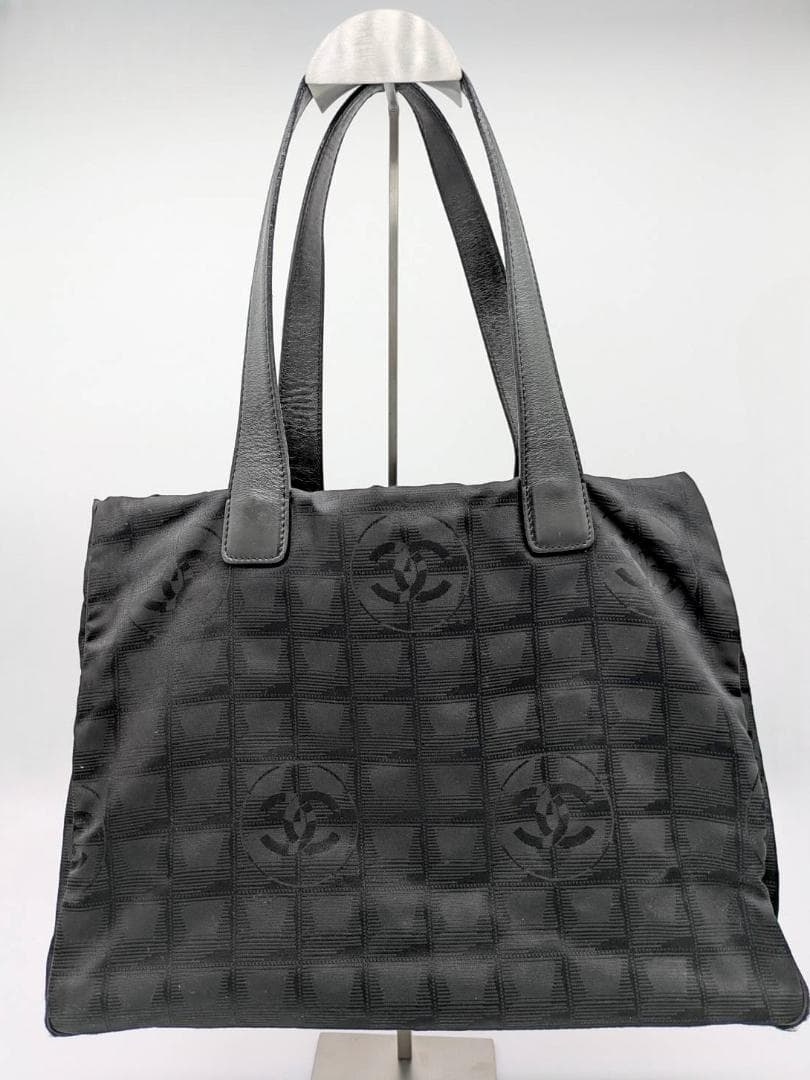 シャネル Chanel ニュートラベルライン トートバッグ ブラック 正規品