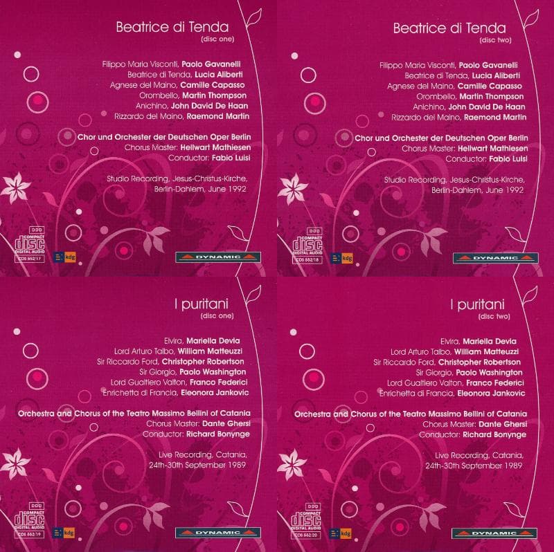 ベルリーニ 歌劇全集 CD24枚組＋CD-ROM