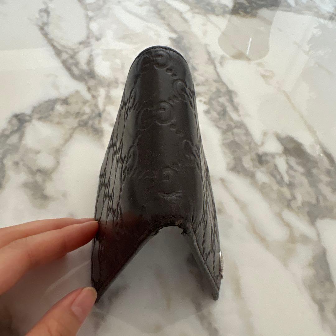 Gucci ブラウンレザー 二つ折り財布