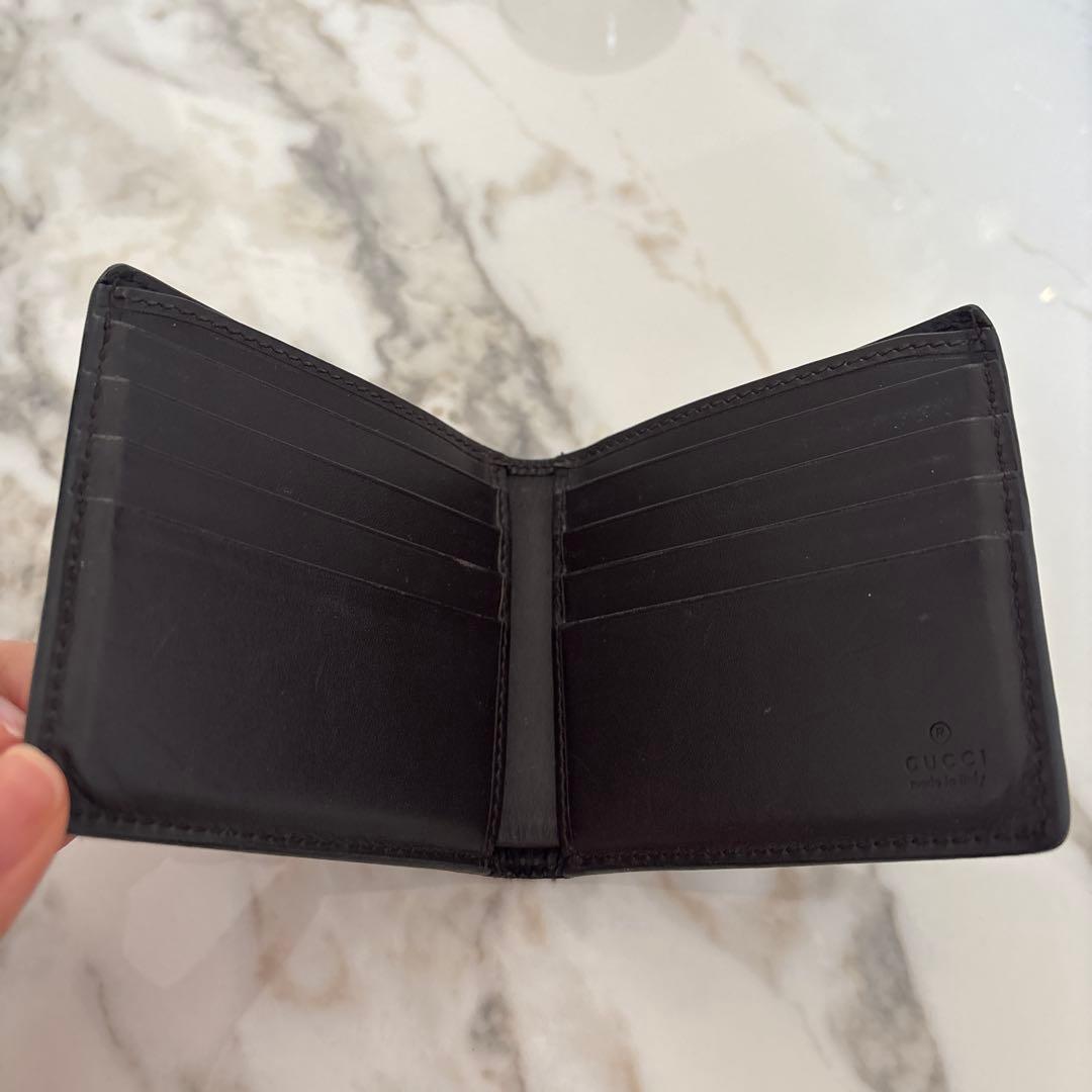 Gucci ブラウンレザー 二つ折り財布