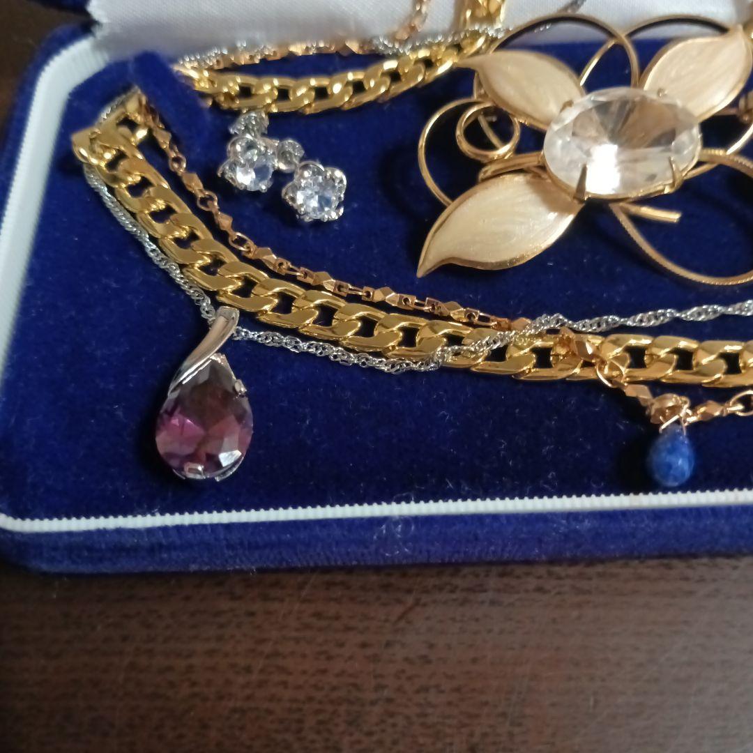 生前整理アクセサリーまとめ売りラピスラズリーK18トップＫ18gpSilver