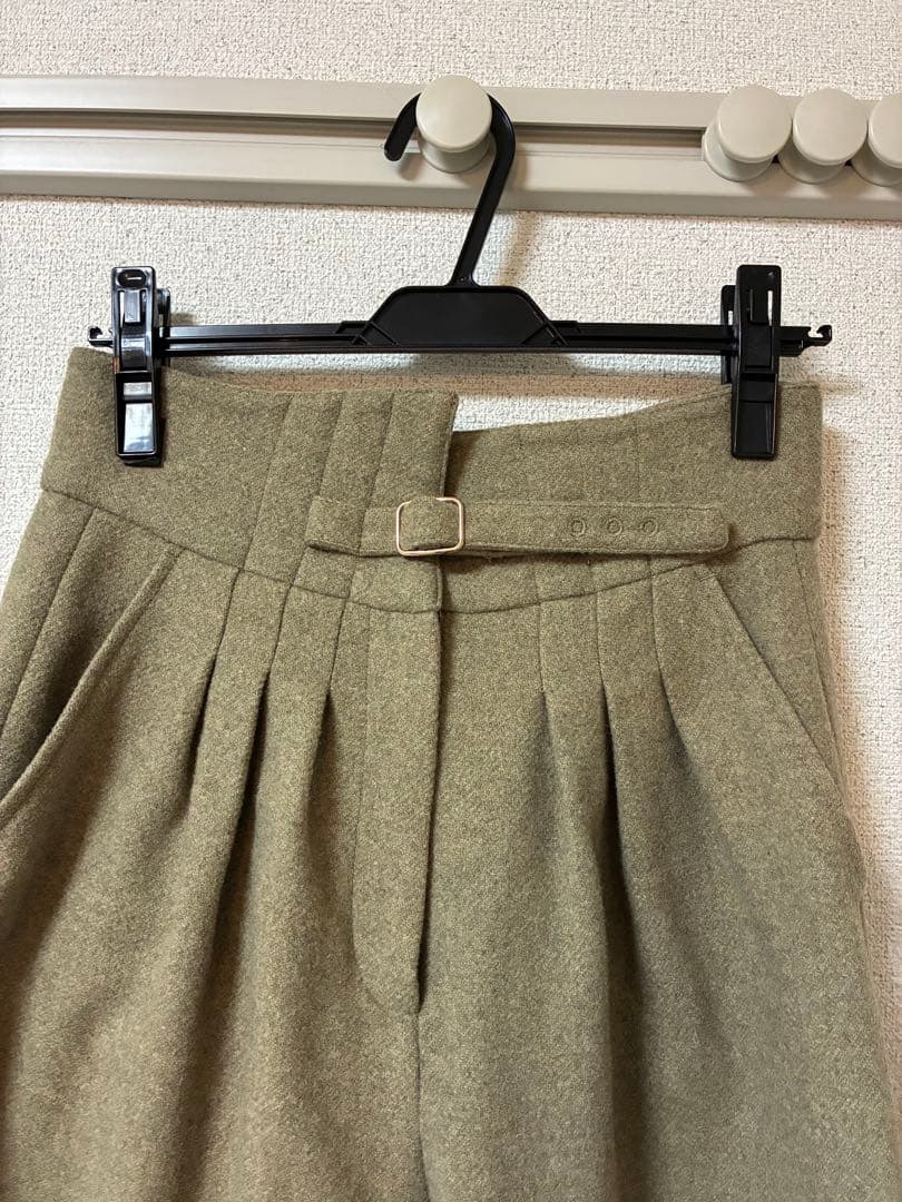 Eaphi WOOL BELTED PANTS gray サイズ2