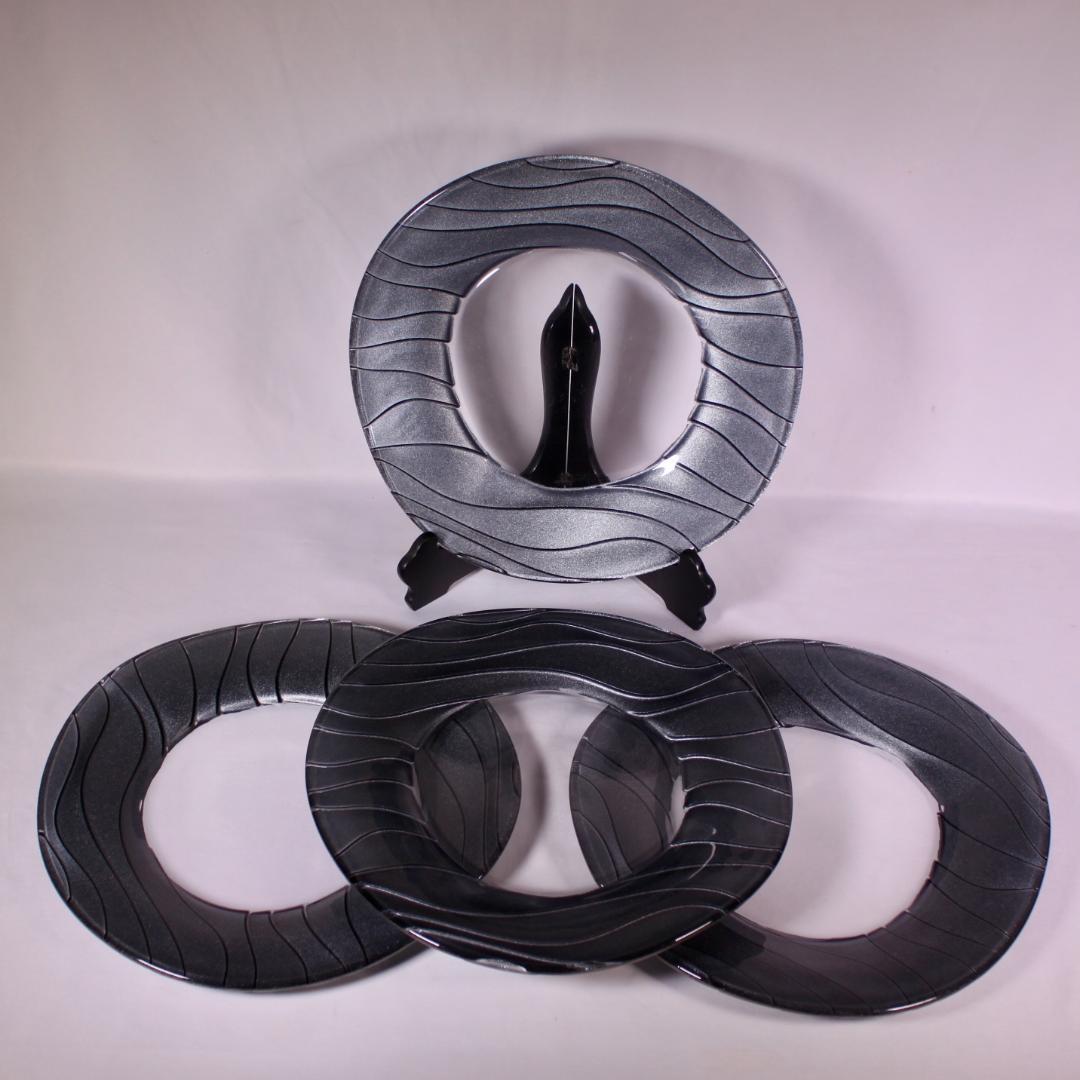 Nachtmann ナハトマン サハラ プレート ゴールド シルバー 10枚