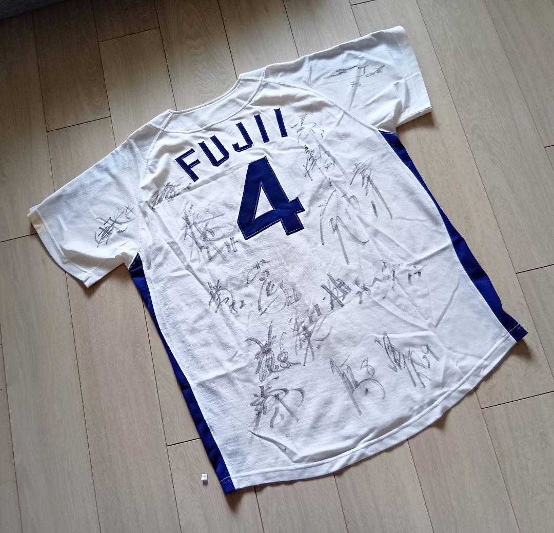 【24選手サイン】中日　ドラゴンズ　藤井　ホーム　ユニフォーム　ミズノ　O-XO