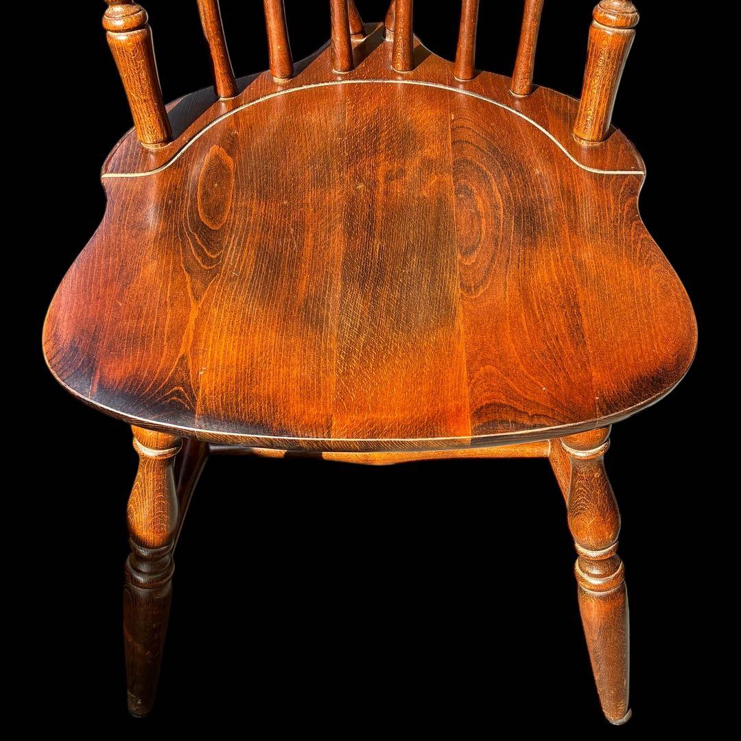 アンティーク 飛騨産業 ウィンザーチェア大 ブナ キツツキ 無垢材