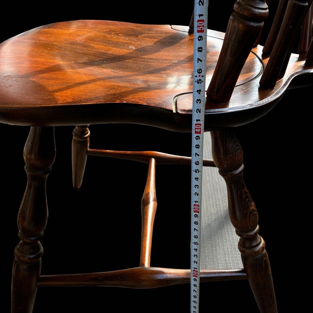 アンティーク 飛騨産業 ウィンザーチェア大 ブナ キツツキ 無垢材