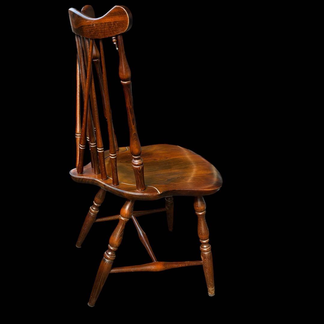 アンティーク 飛騨産業 ウィンザーチェア大 ブナ キツツキ 無垢材