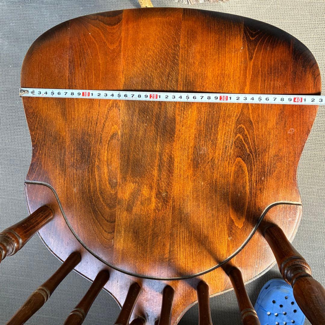 アンティーク 飛騨産業 ウィンザーチェア大 ブナ キツツキ 無垢材