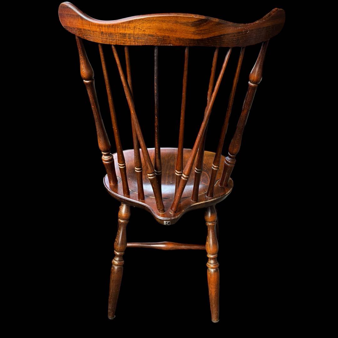 アンティーク 飛騨産業 ウィンザーチェア大 ブナ キツツキ 無垢材