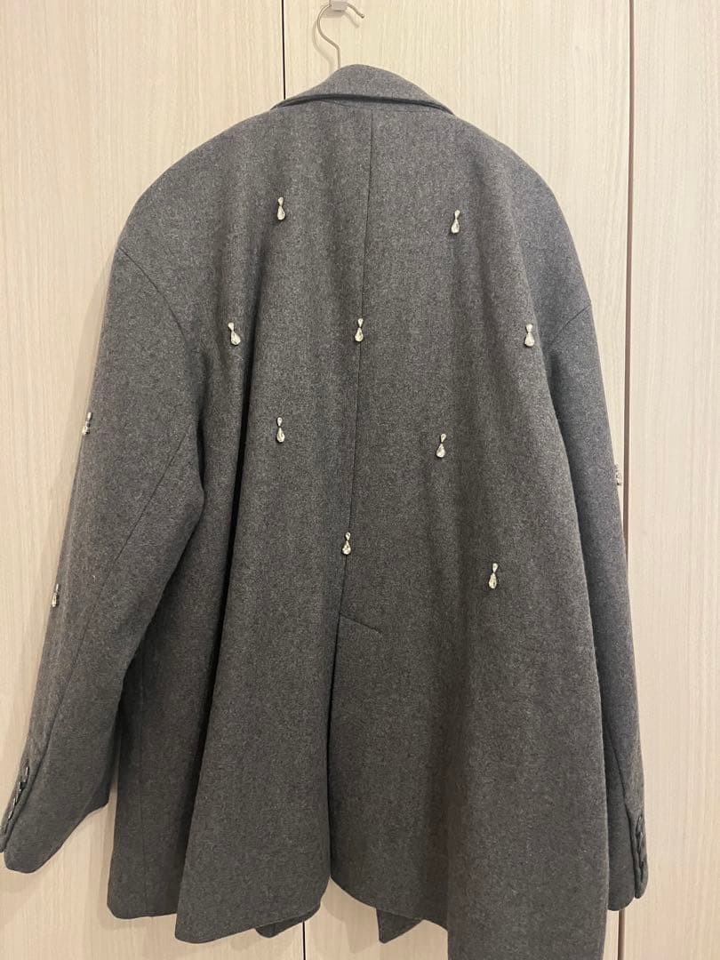 ジャケット・アウター ameri UND ELSA BIJOU WOOL JACKET