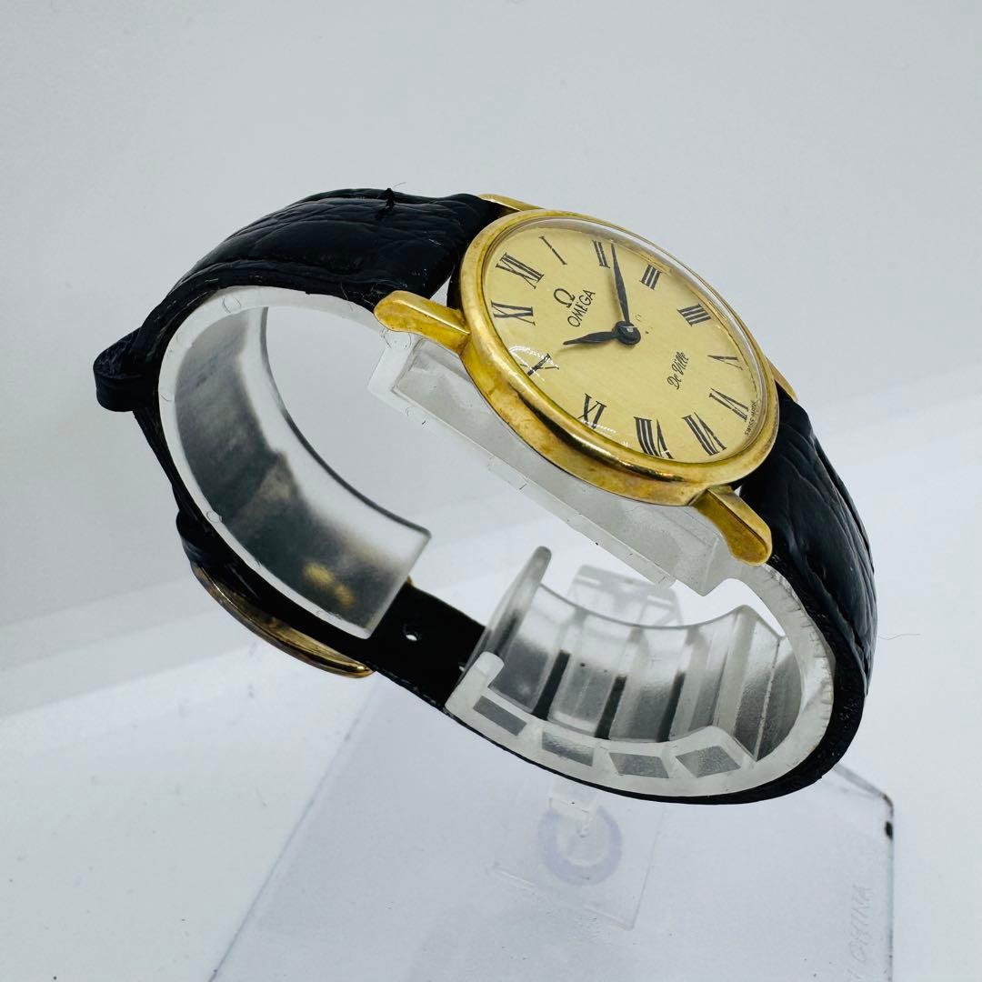 ✨OMEGA✨オメガ✨デビル✨ゴールド文字盤✨レディース✨手巻き✨腕時計✨
