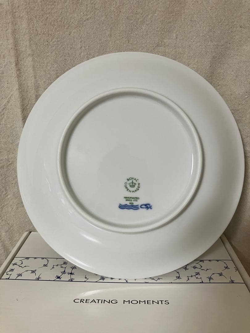 【新品未使用】ロイヤルコペンハーゲン／ブルーパルメッテ／プレート20cm 2枚