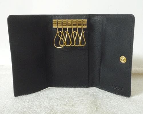 極美品　ロエベ　レザー　本革　アナグラムロゴ　６連　キーケース　ヴィンテージ