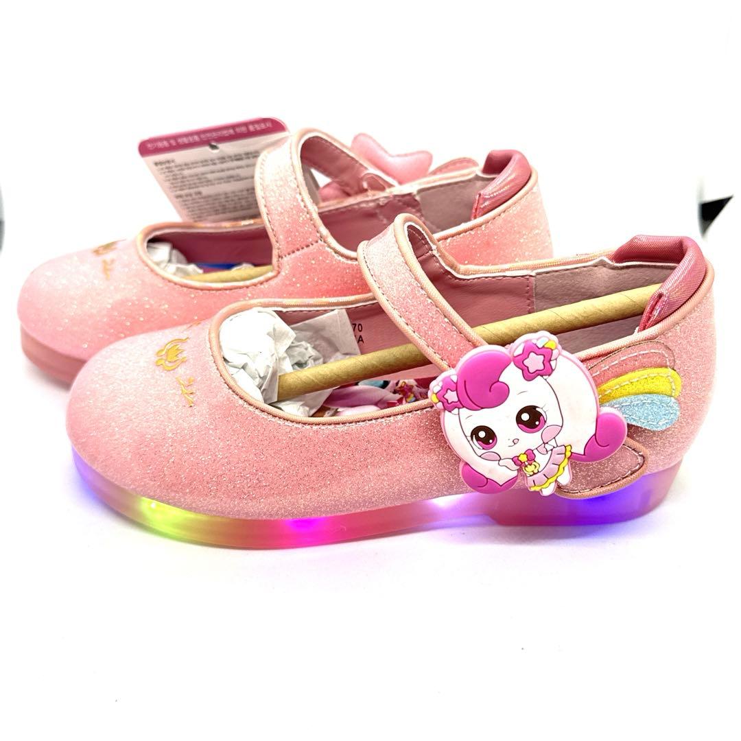 【新品未使用】韓国限定　ティニピン　公式品　光るシューズ　17cm ハチュピン