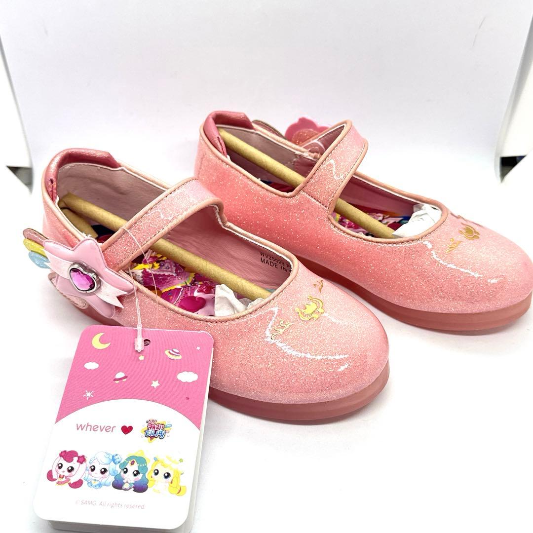 【新品未使用】韓国限定　ティニピン　公式品　光るシューズ　17cm ハチュピン