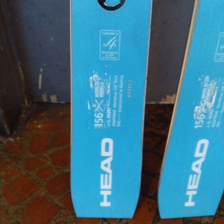 HEAD スキー板 青 白 ビンディング付き