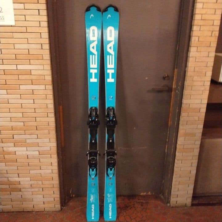 HEAD スキー板 青 白 ビンディング付き