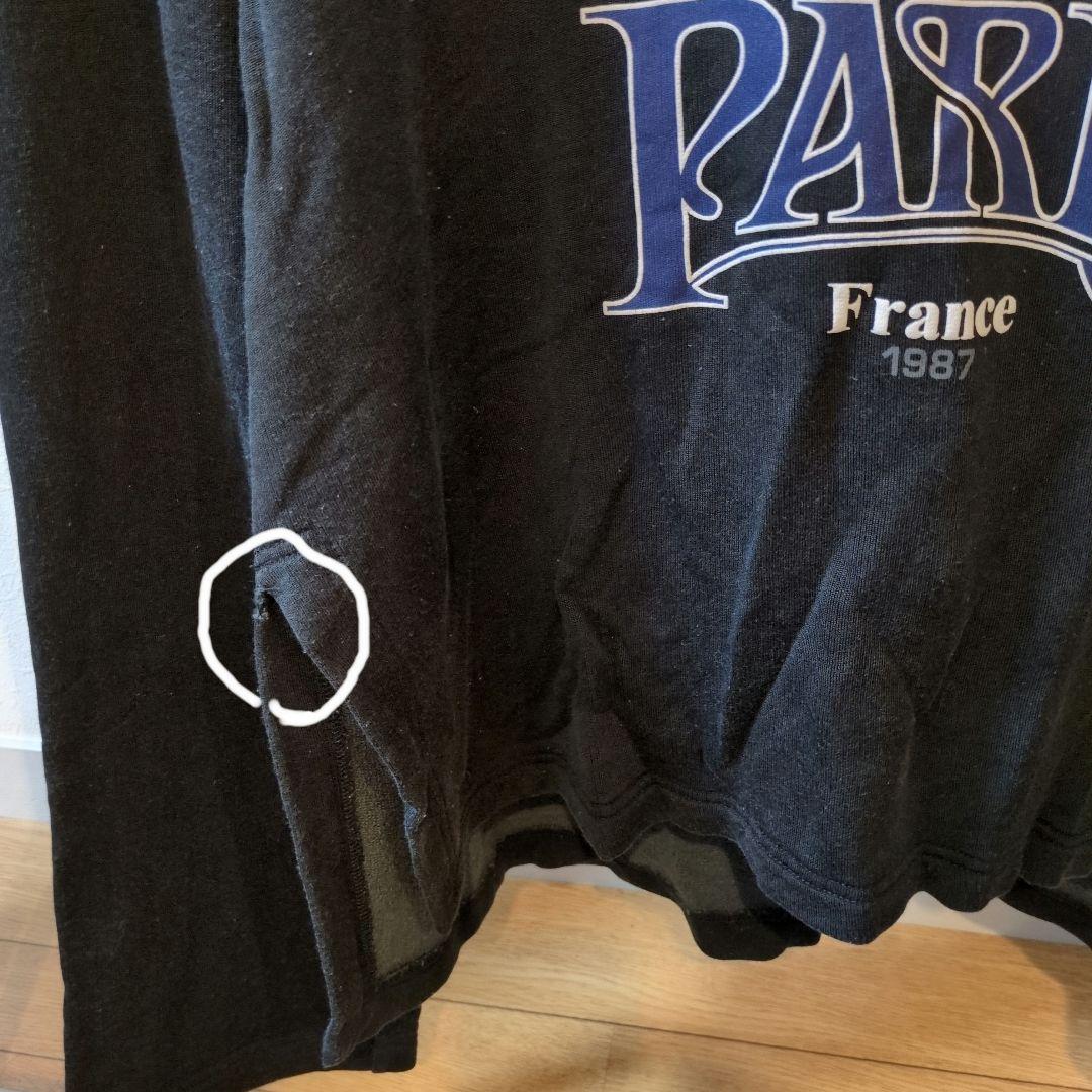 BALENCIAGA バレンシアガ ポロシャツ 長袖 PARIS レトロ