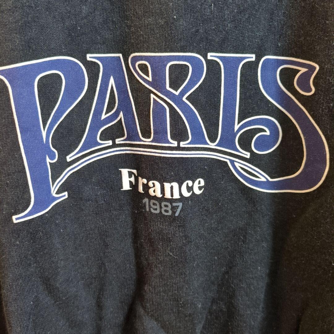 BALENCIAGA バレンシアガ ポロシャツ 長袖 PARIS レトロ