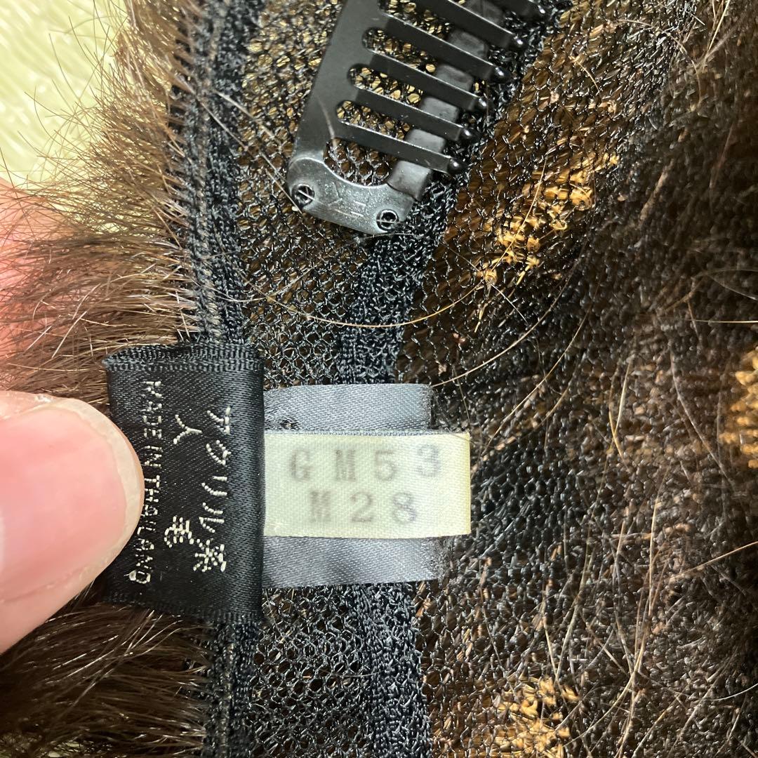 ウィッグ 本体のみ ブラウン系 メーカー不明 箱フォンテーヌ