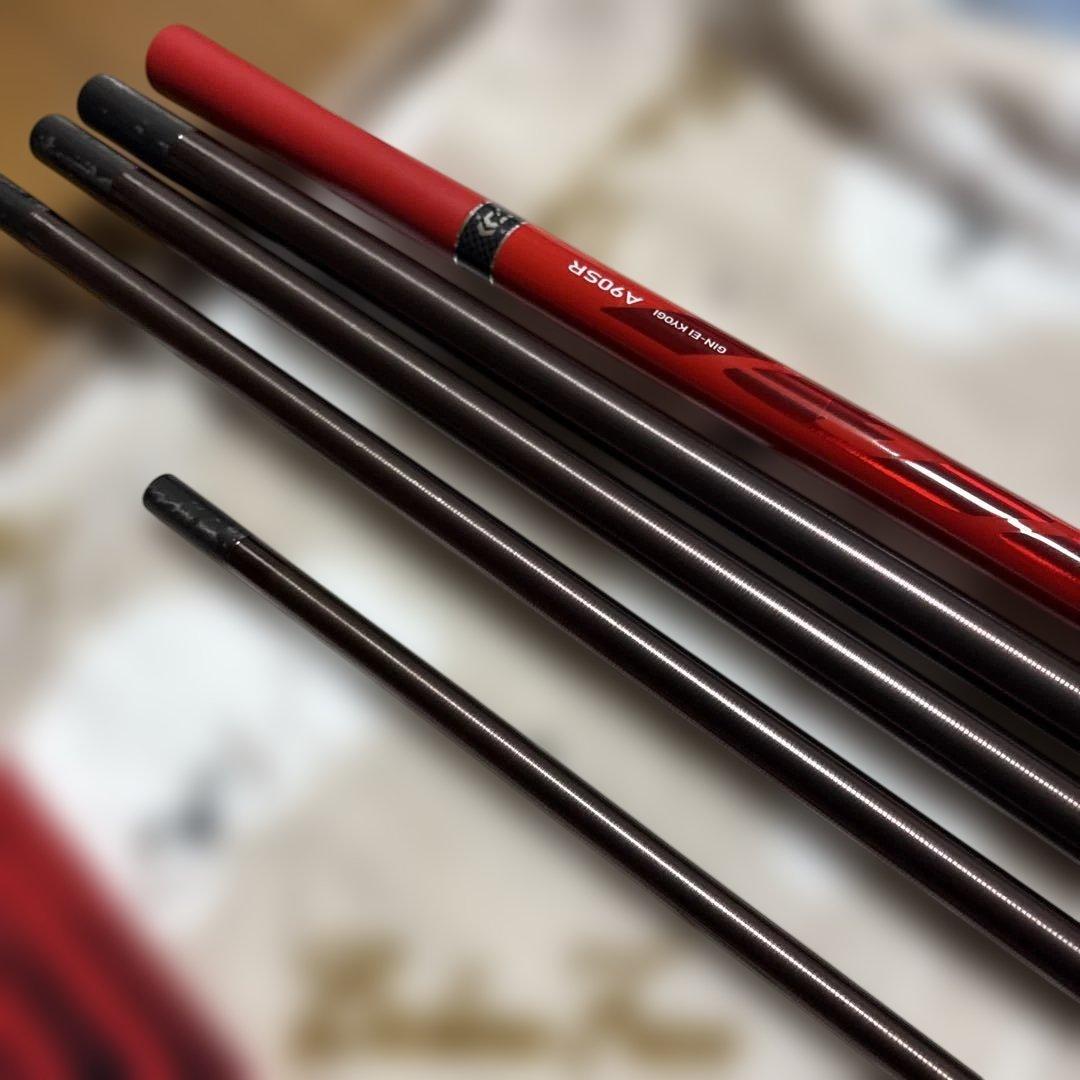 銀影競技鮎竿 A90SR 赤黒PROJECT WIN