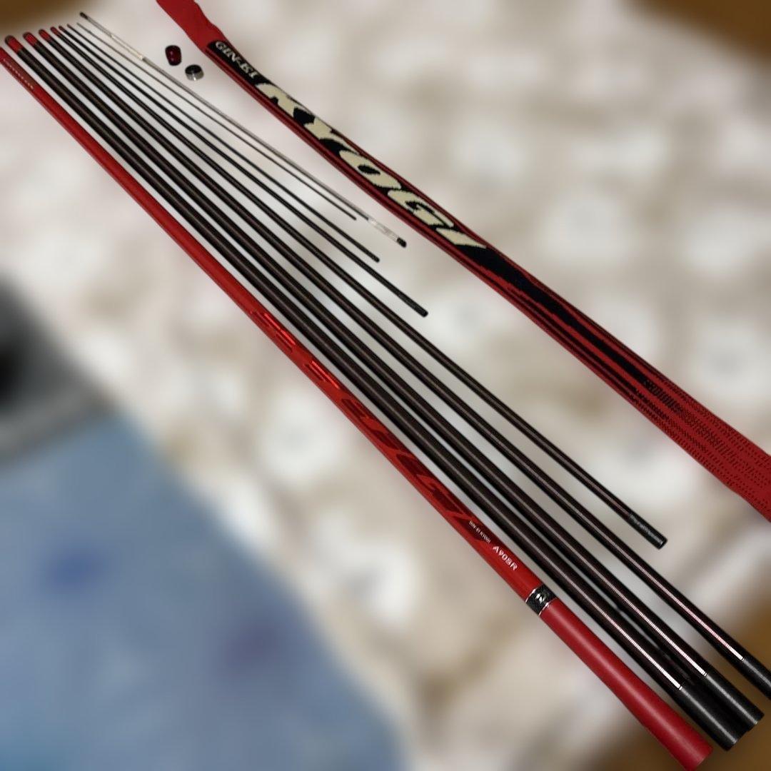 銀影競技鮎竿 A90SR 赤黒PROJECT WIN