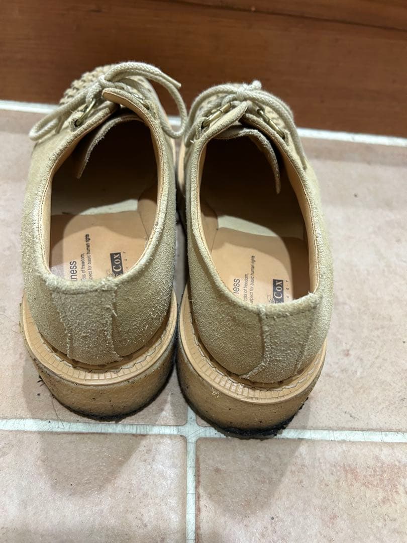 e Cox スエード厚底シューズ 3588