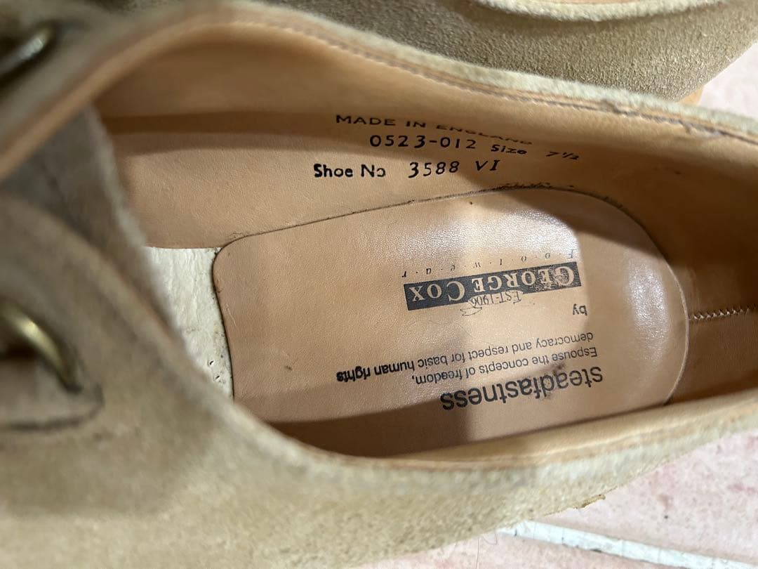 e Cox スエード厚底シューズ 3588