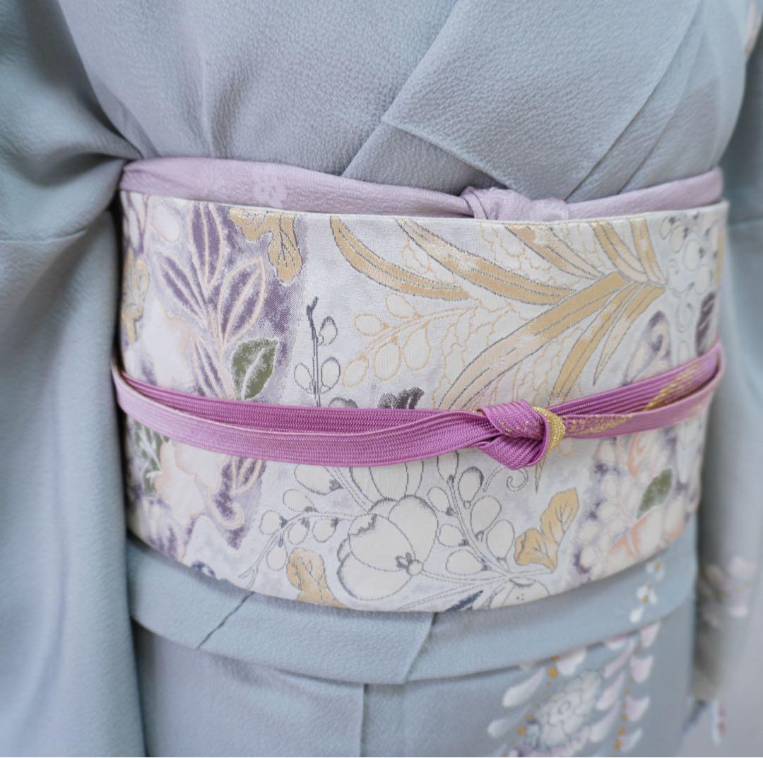 訪問着フルセット　302▪︎ 辻が花　卒業式　入学式　お宮参り　グレー色