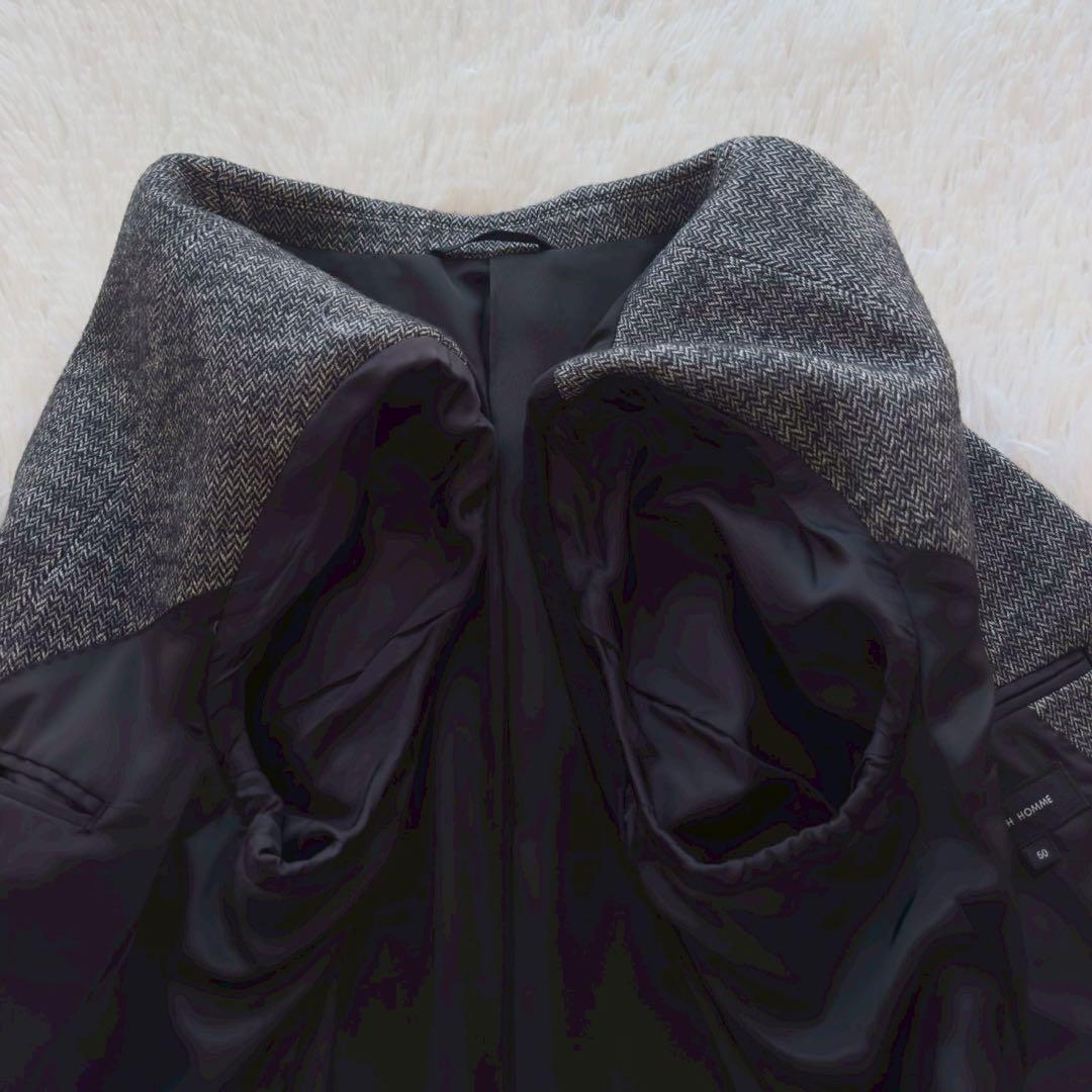 JOSEPH HOMME✨セットアップ　スーツ　ヘリンボーン グレー　50