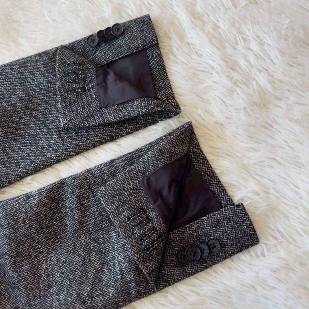 JOSEPH HOMME✨セットアップ　スーツ　ヘリンボーン グレー　50