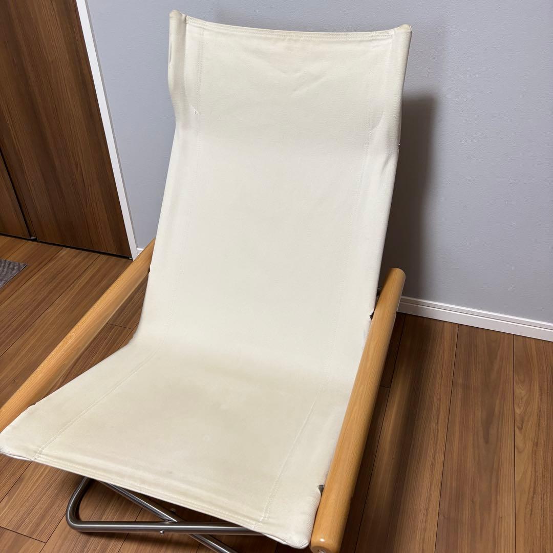 Nychair X ニーチェアX ホワイト ナチュラル 折りたたみ椅子