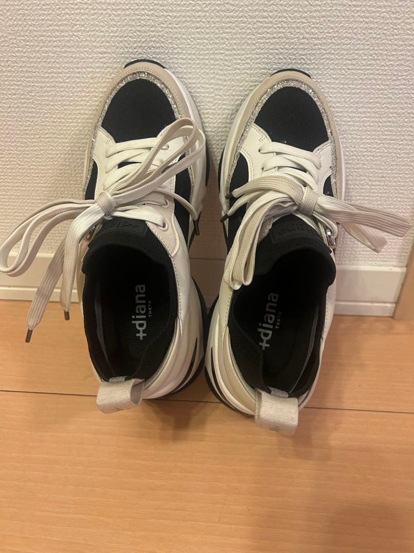 +diana スニーカー　リサイクルニットコンビスニーカー